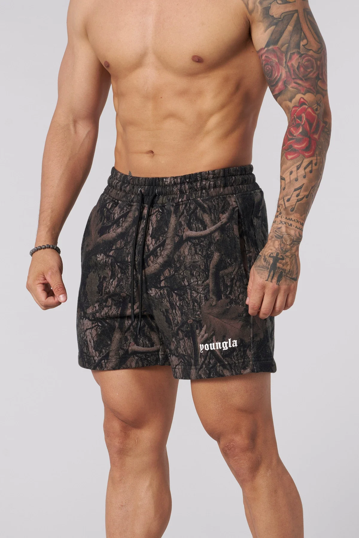 Tree Camo Cotton Shorts